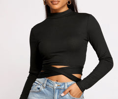 Sleek and Snatched Ribbed Knit Crop Top