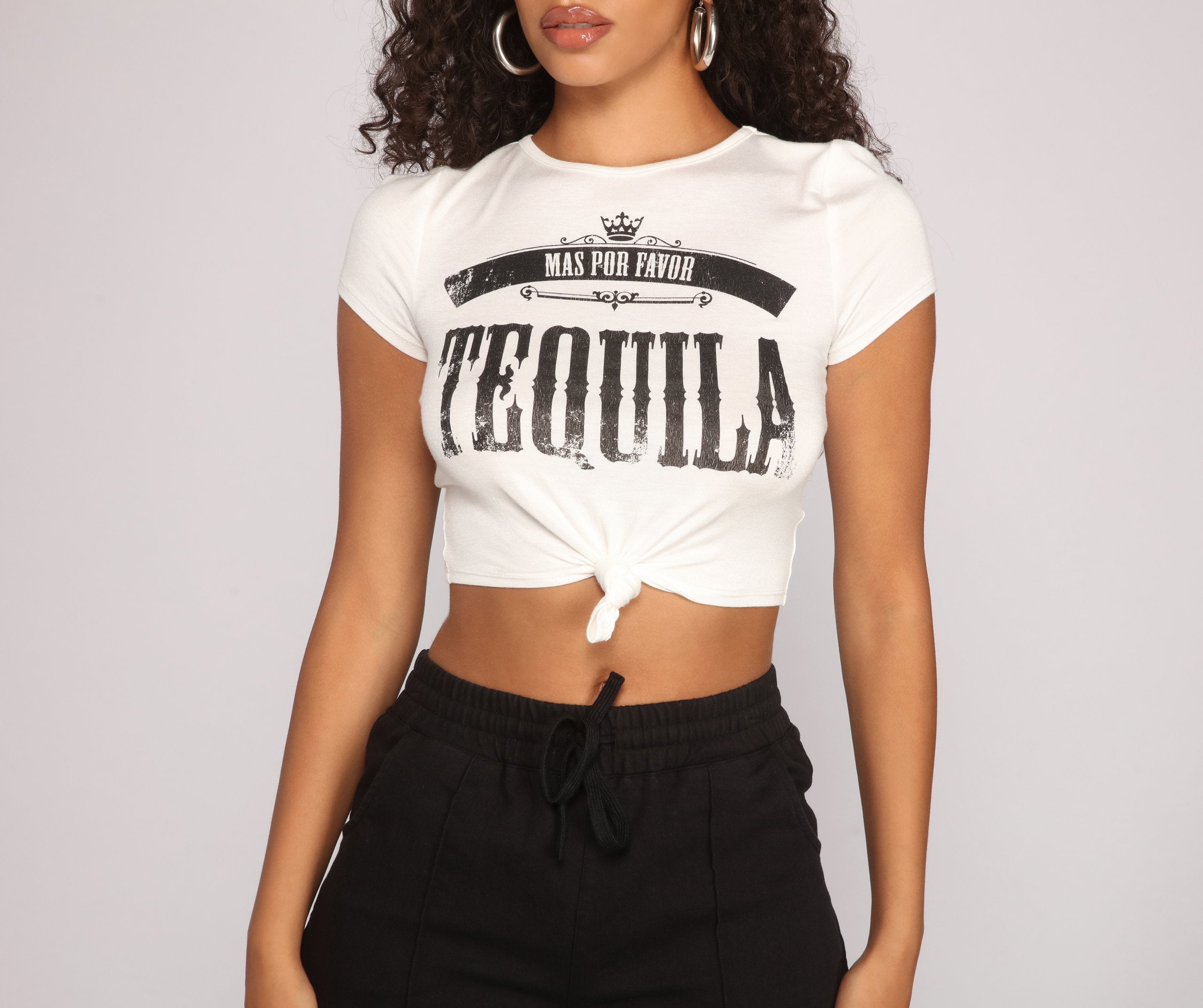 Tequila Time Crop Top - Lady Occasions