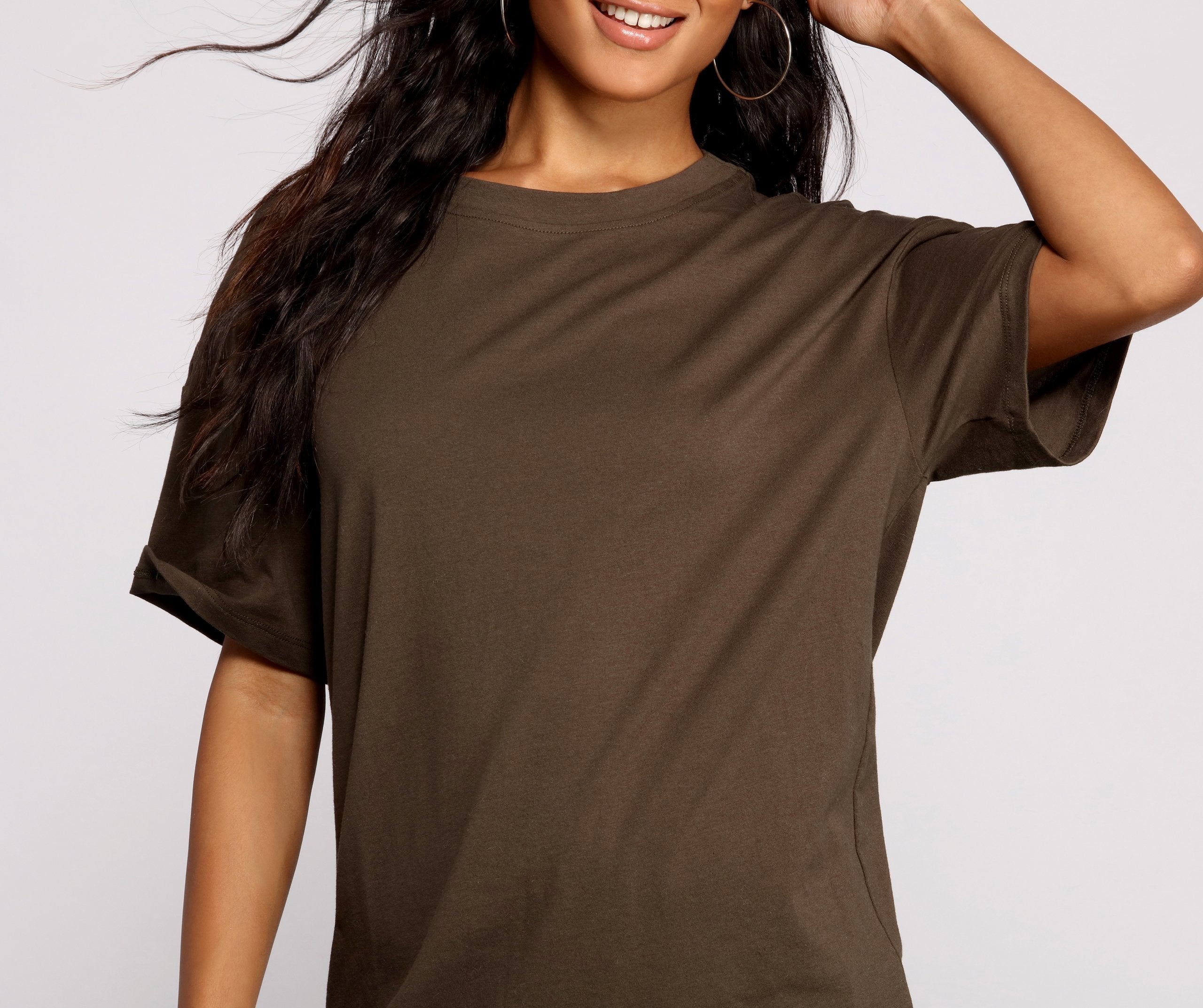 Effortless Everyday Oversize Basic Tee - Lady Occasions