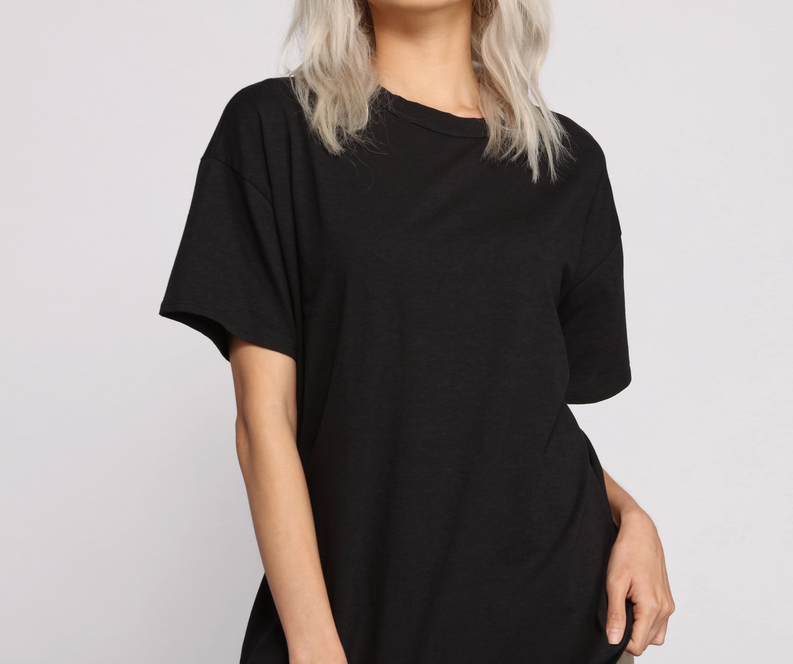 Essential Casual Oversize Basic Tee Shirt - Lady Occasions