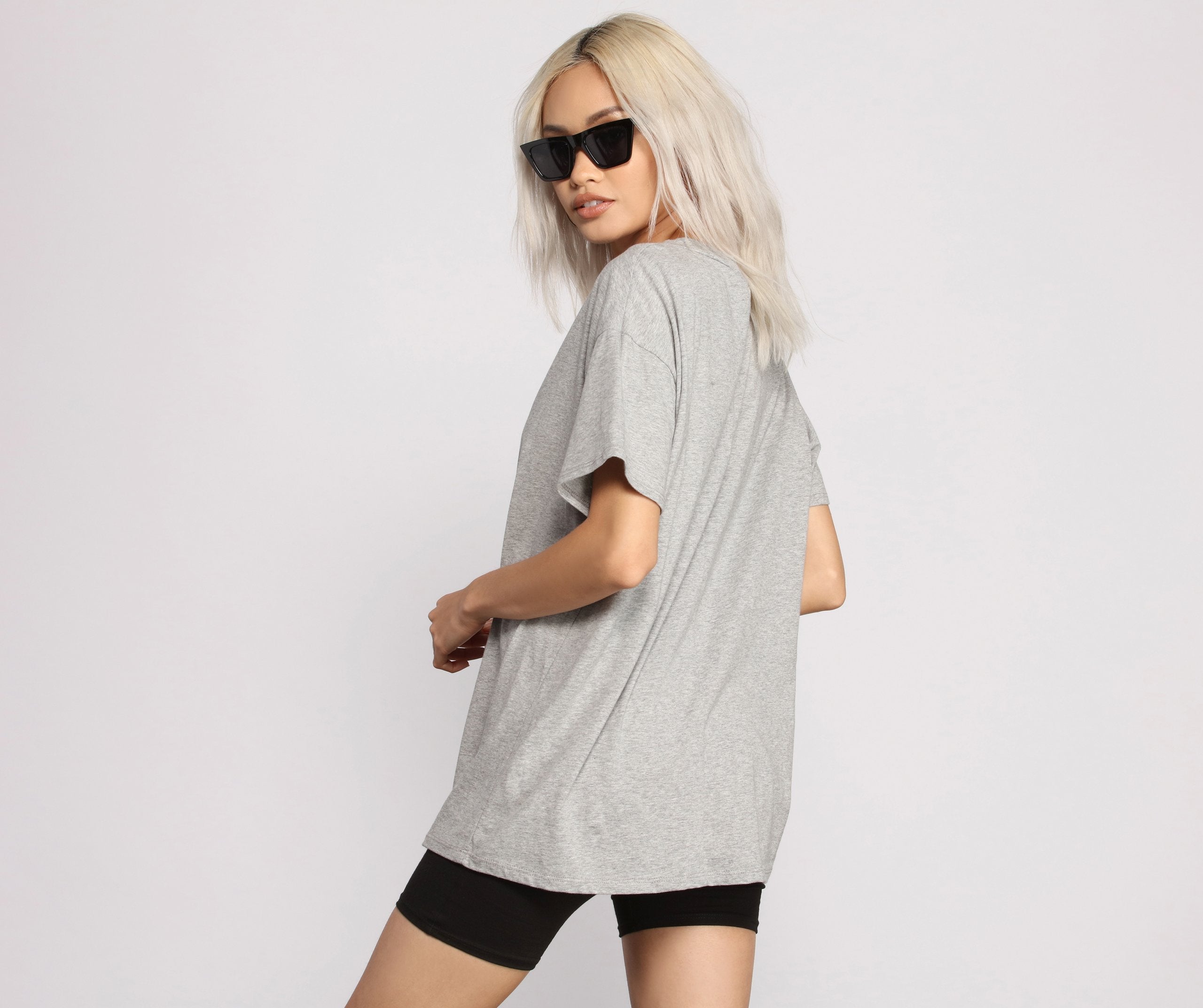 Essential Casual Oversize Basic Tee Shirt - Lady Occasions