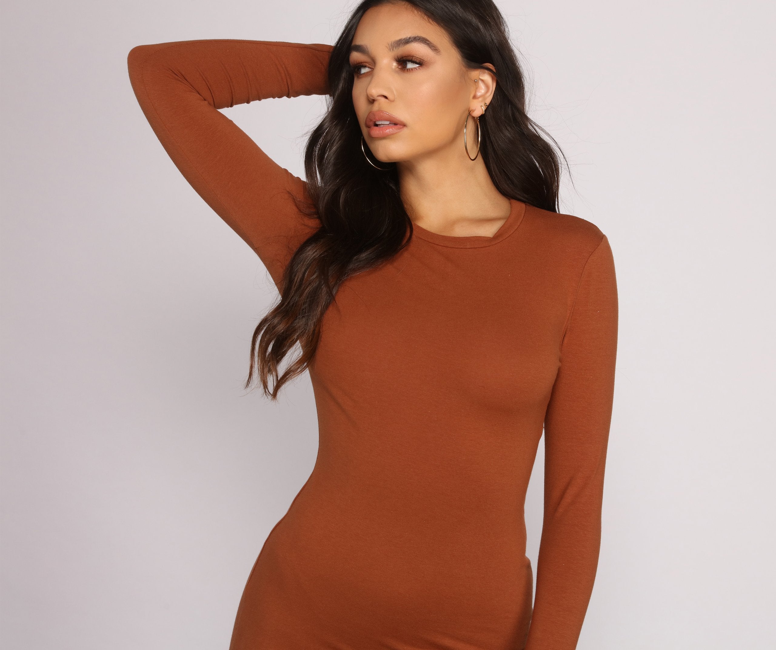 Back to Basics Knit Mini Dress - Lady Occasions