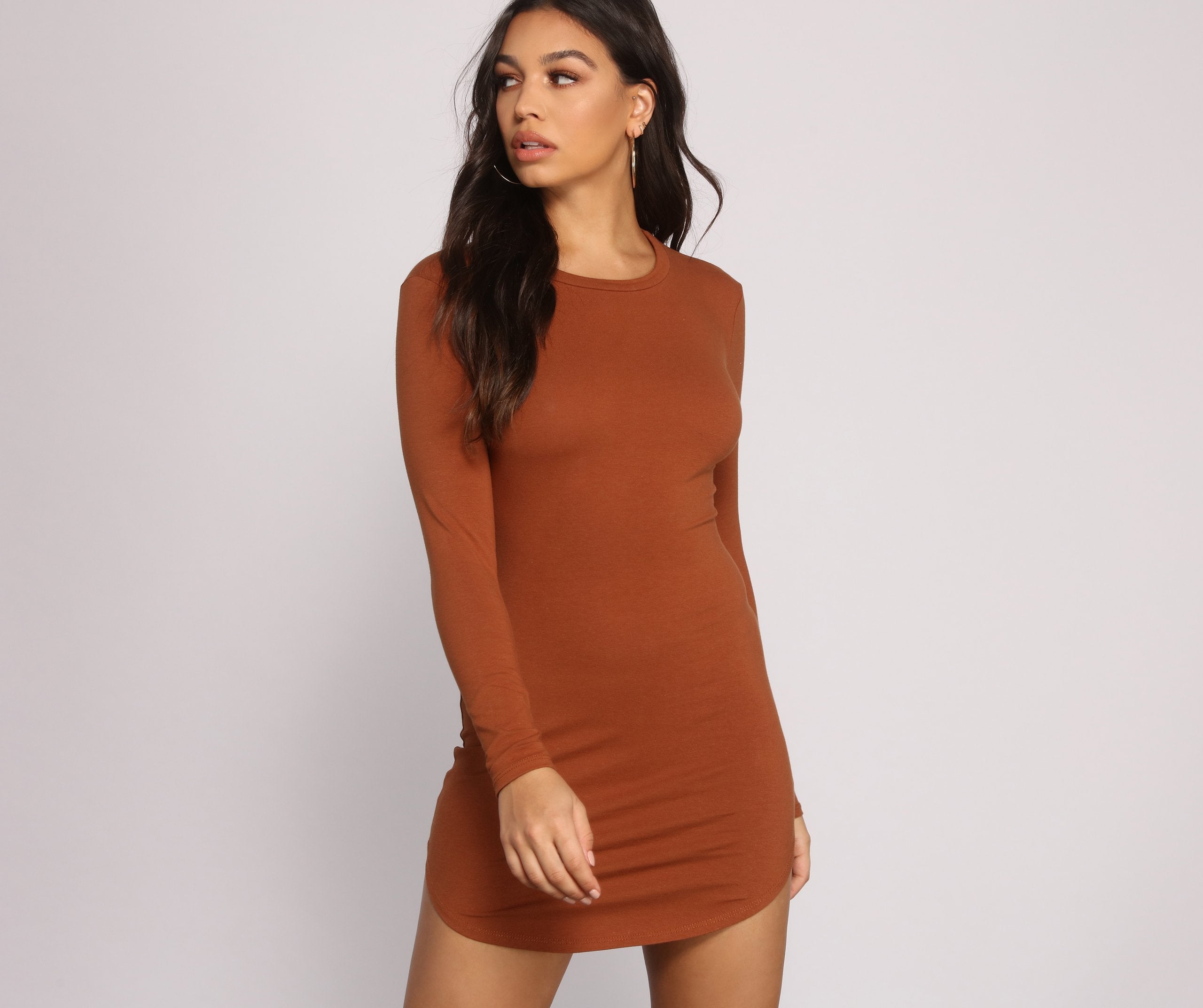 Back to Basics Knit Mini Dress - Lady Occasions