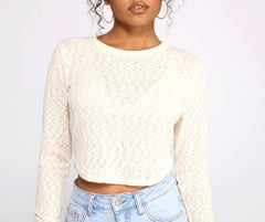 Thinking About You Ribbed Crop Top - Lady Occasions