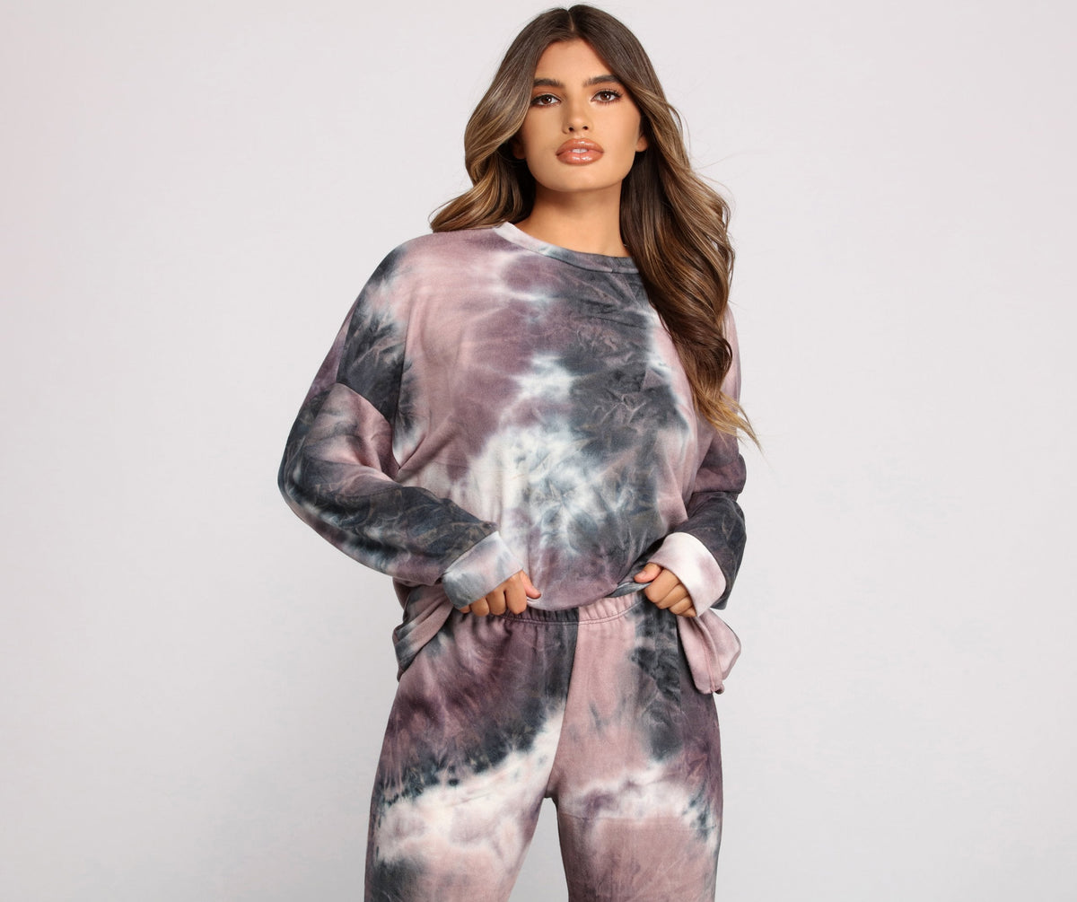 Colorfully Chic Tie Dye Oversized Top - Lady Occasions