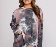 Colorfully Chic Tie Dye Oversized Top - Lady Occasions