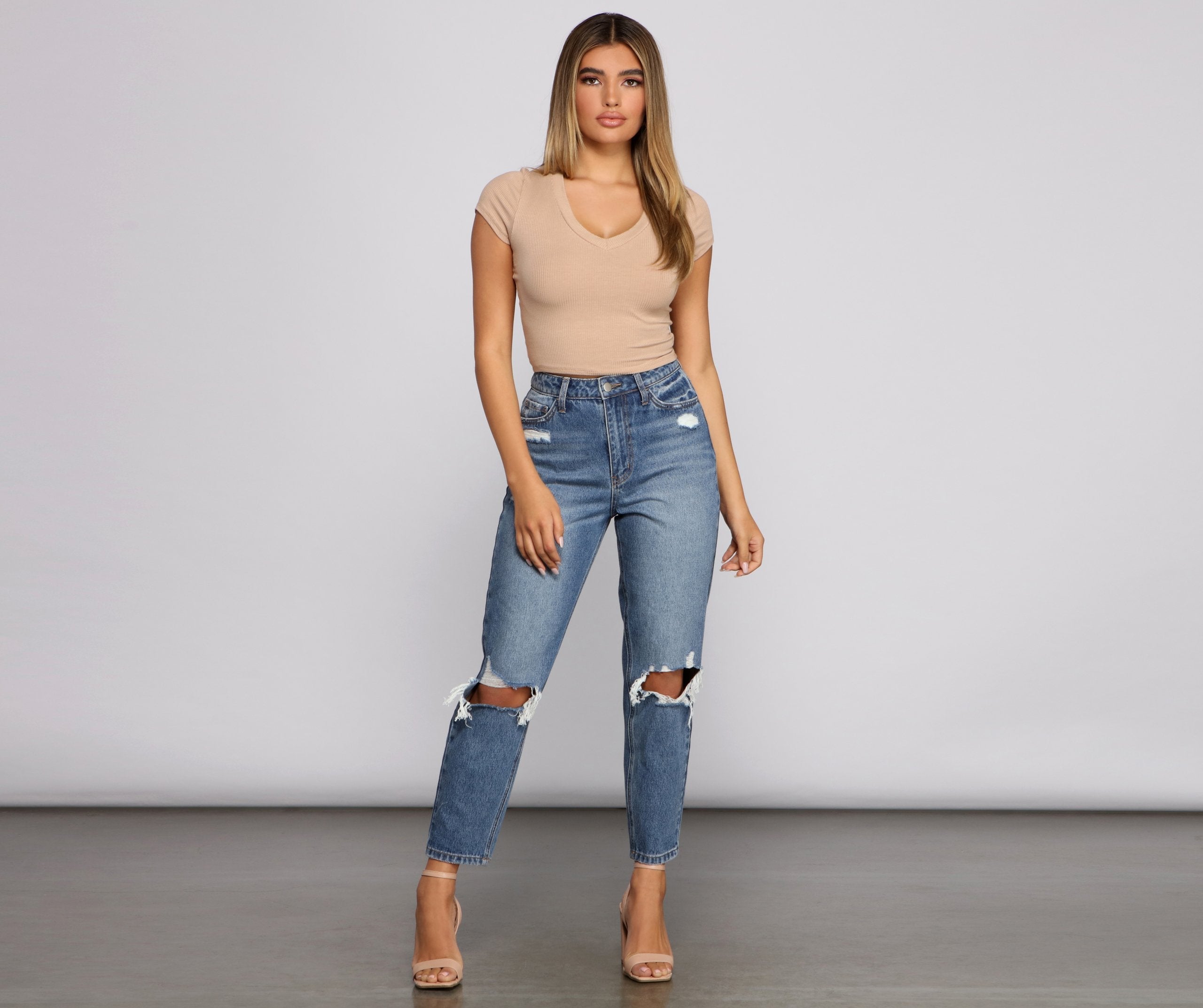 Must-Have Ribbed Knit Crop Top - Lady Occasions