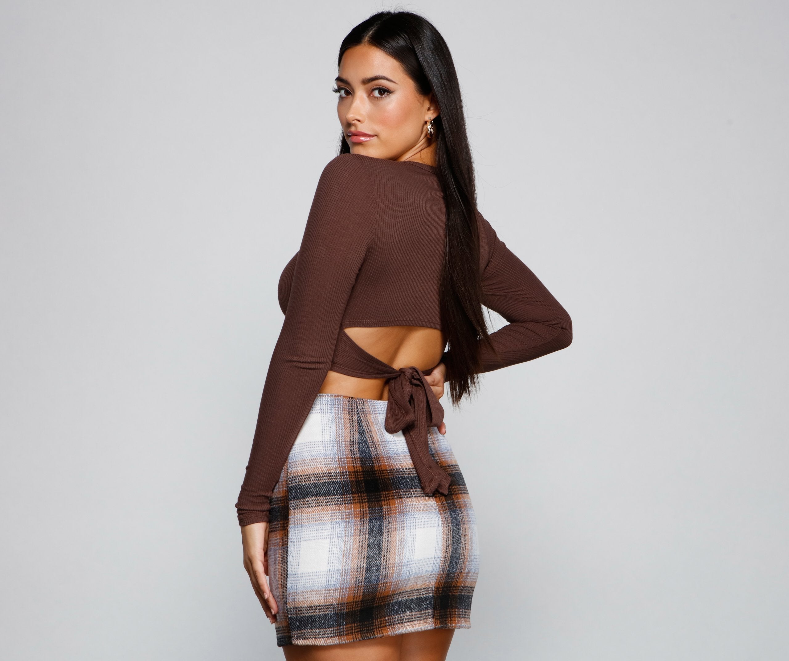 Go With It Ribbed Knit Crop Top - Lady Occasions