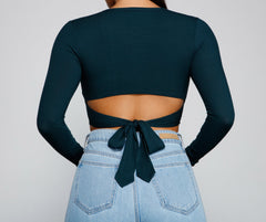 Go With It Ribbed Knit Crop Top - Lady Occasions