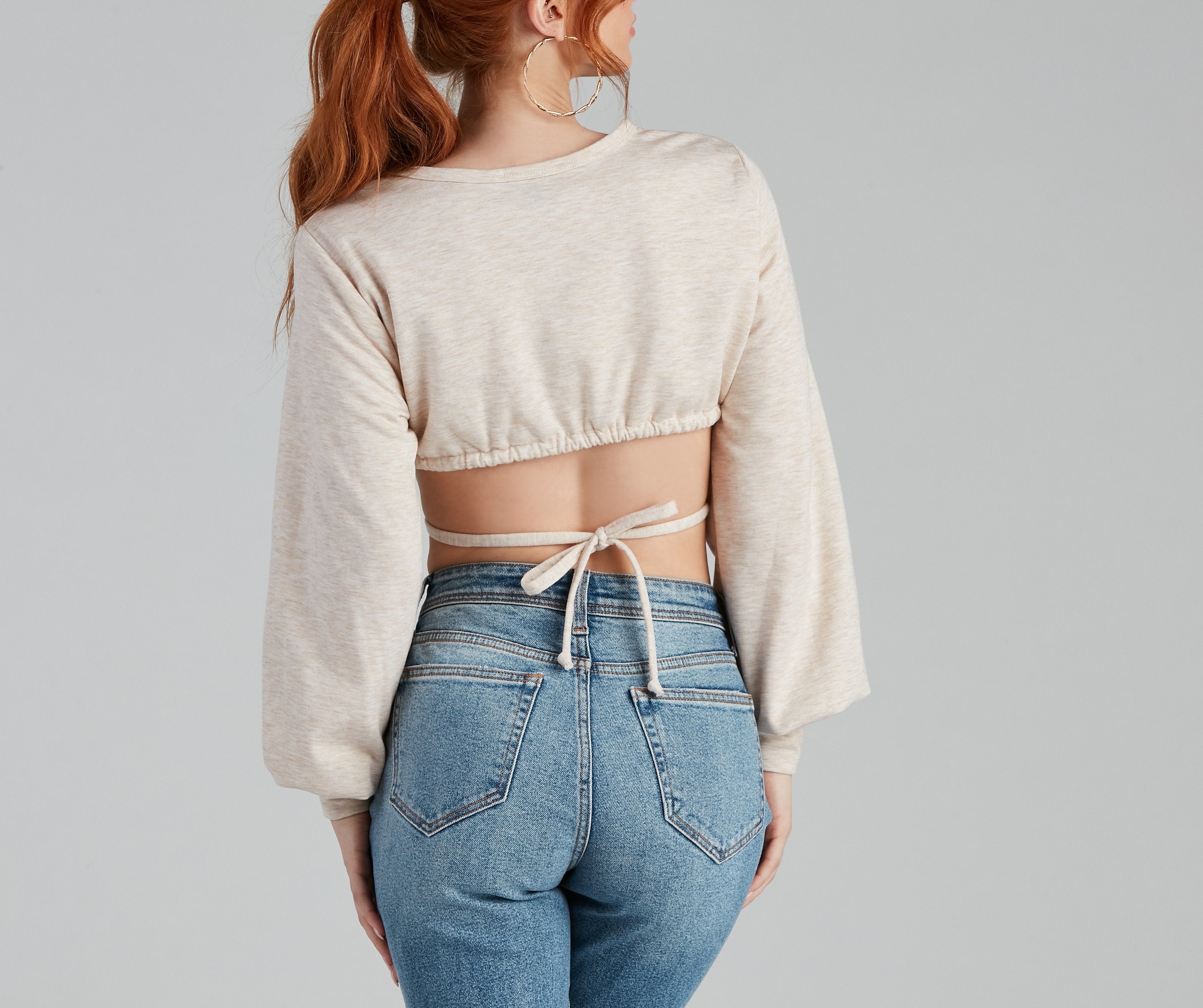 Casual-Chic Fleece Crop Top - Lady Occasions