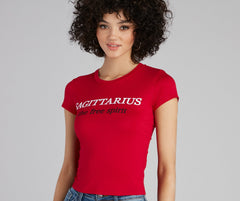 Sagittarius The Free Spirit Graphic Tee - Lady Occasions