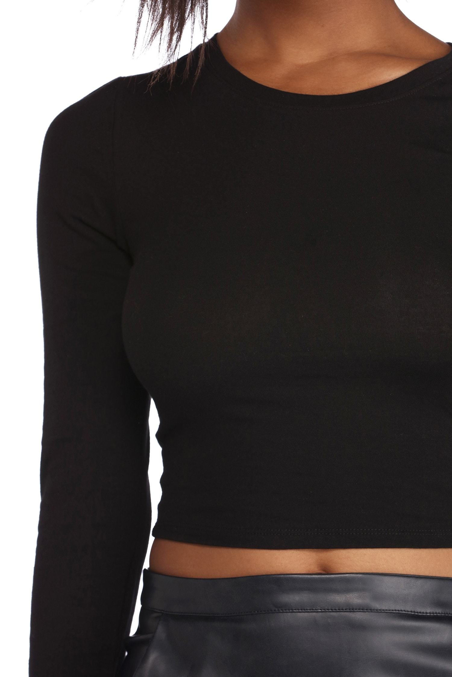 Hit The Basics Crop Top - Lady Occasions