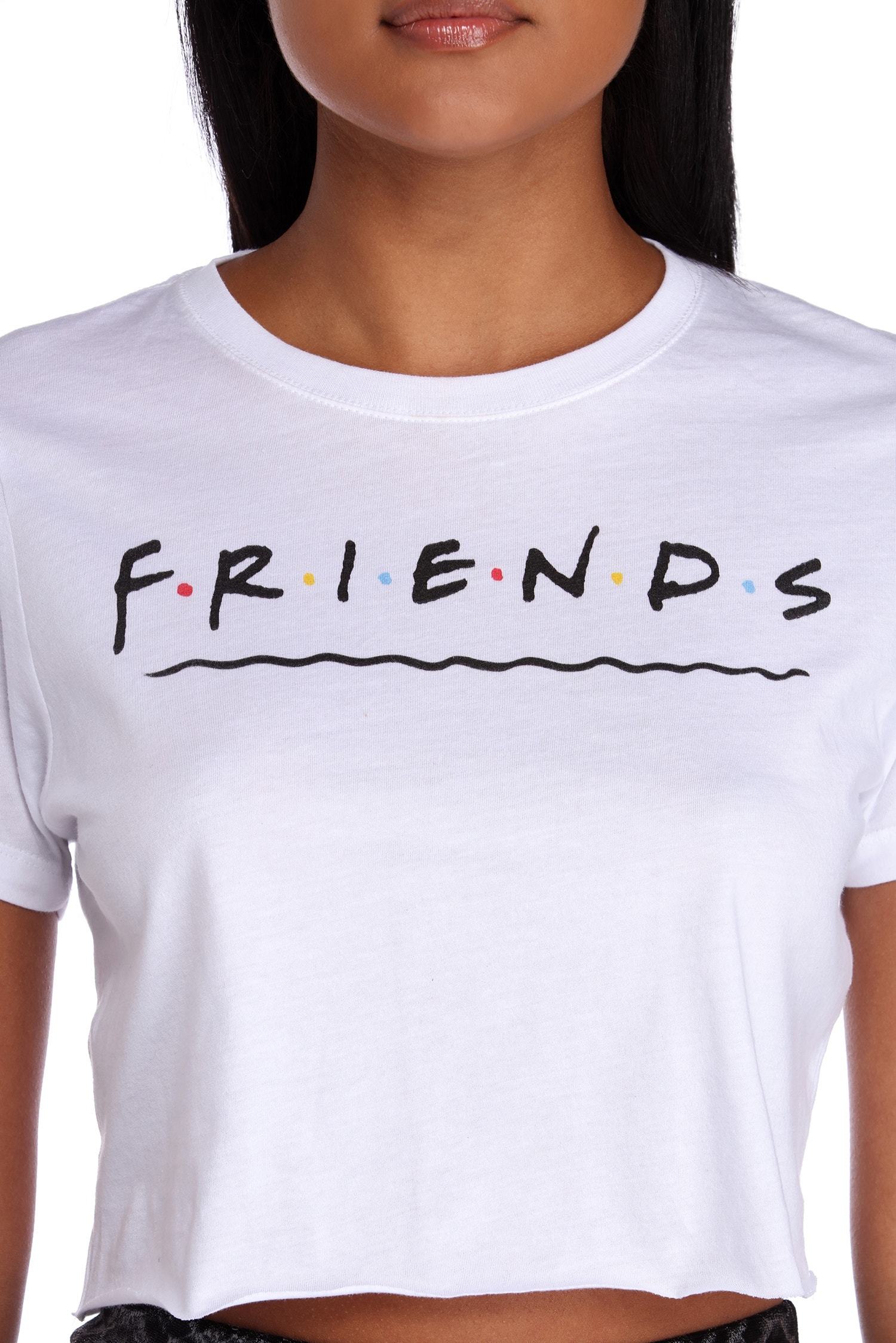 Friends Cropped Graphic Tee - Lady Occasions