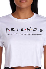 Friends Cropped Graphic Tee - Lady Occasions