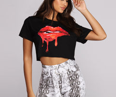 Kiss This Crop Top - Lady Occasions