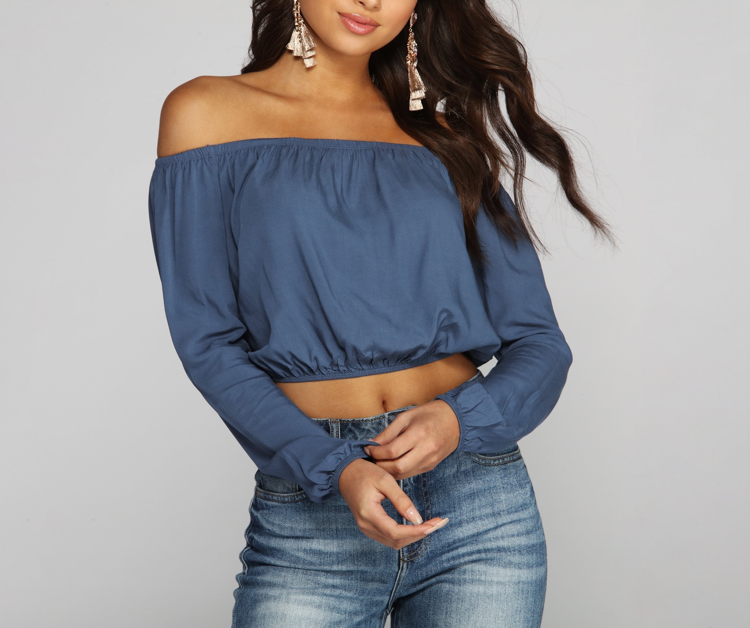 Billow Talk Crop Top - Lady Occasions