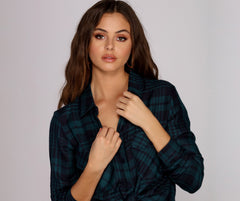 Checking The Boxes Plaid Shirt - Lady Occasions