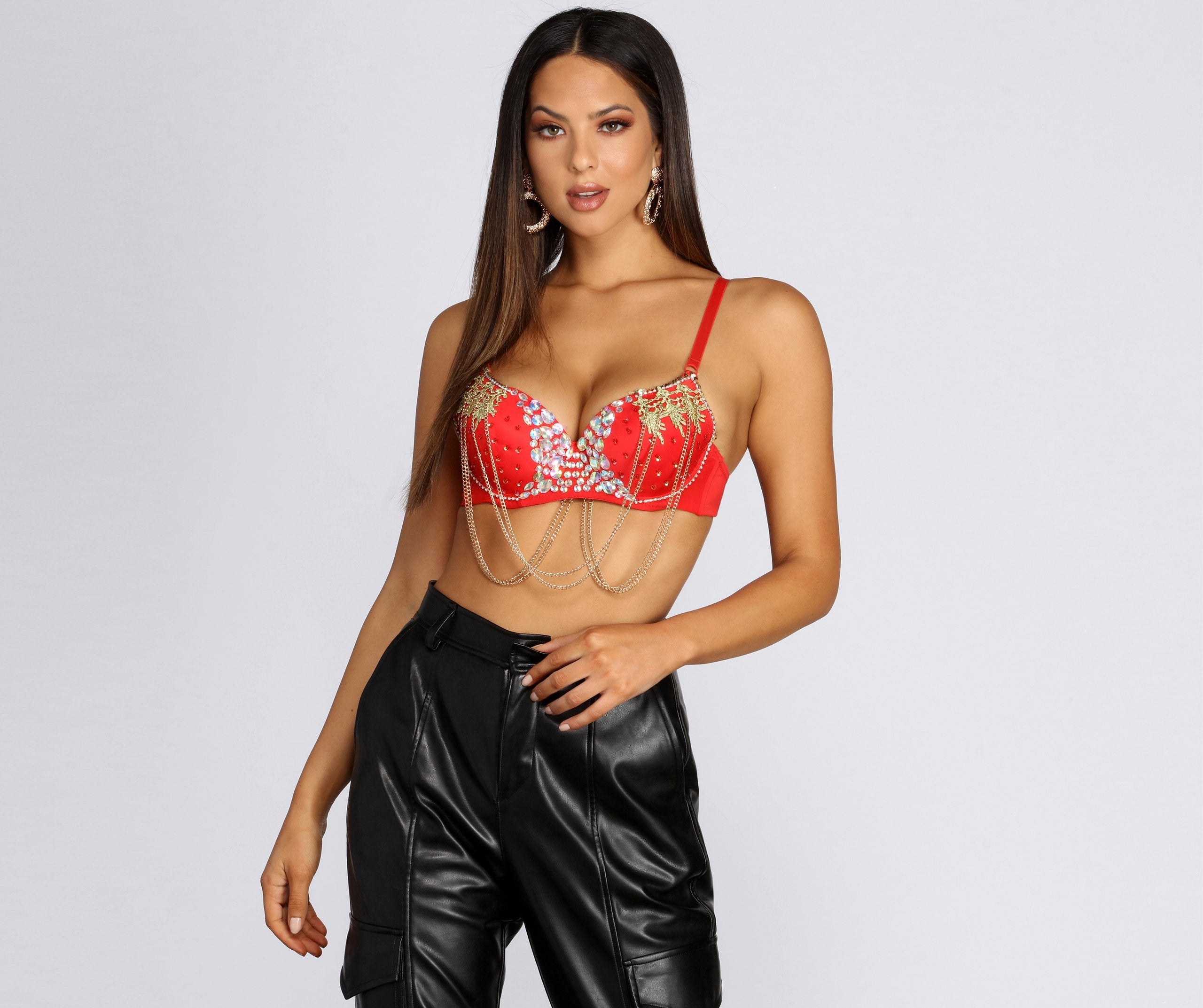 Ravishing Ringleader Chain Bra - Lady Occasions