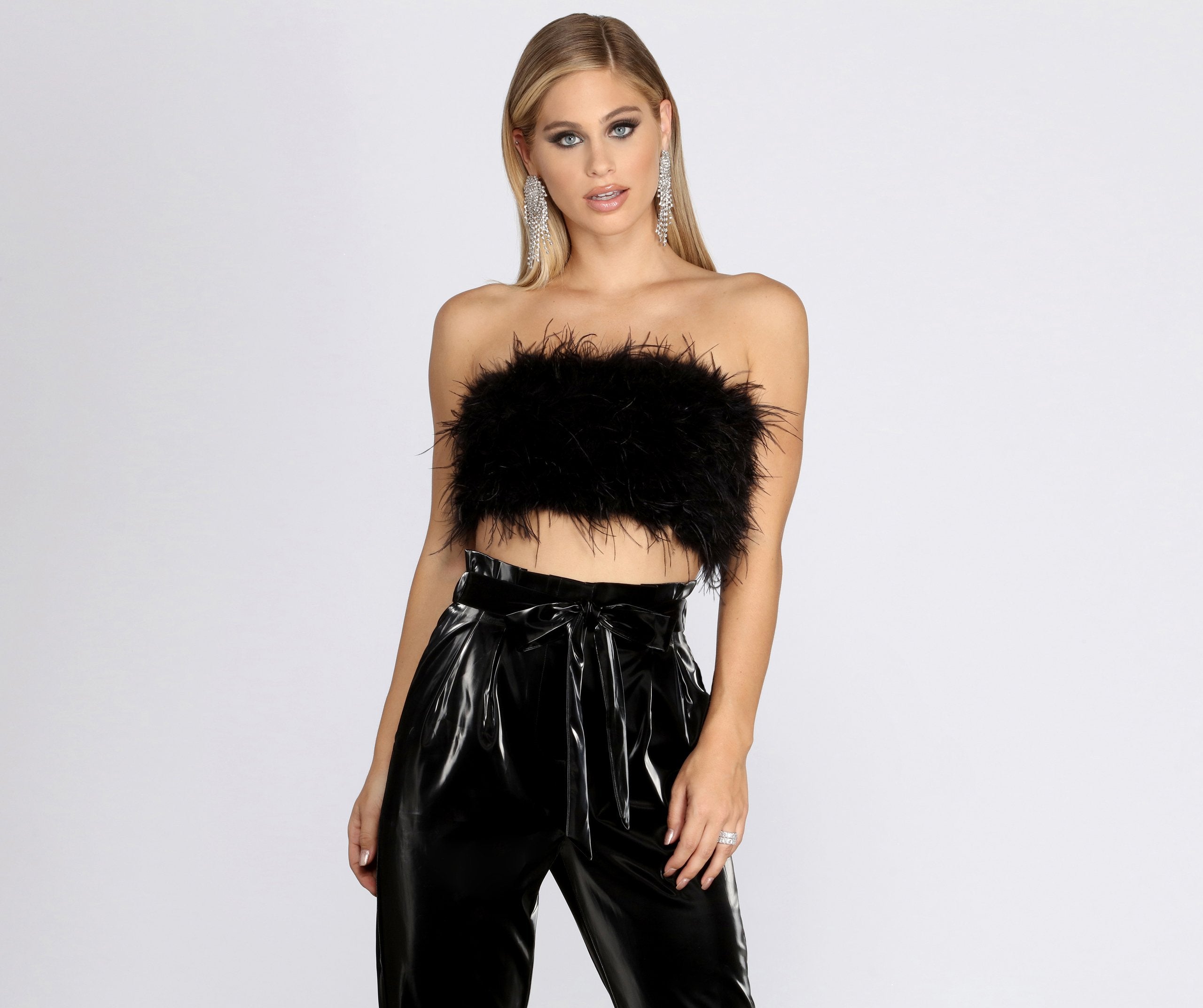 Ruffle Some Feathers Tube Top - Lady Occasions