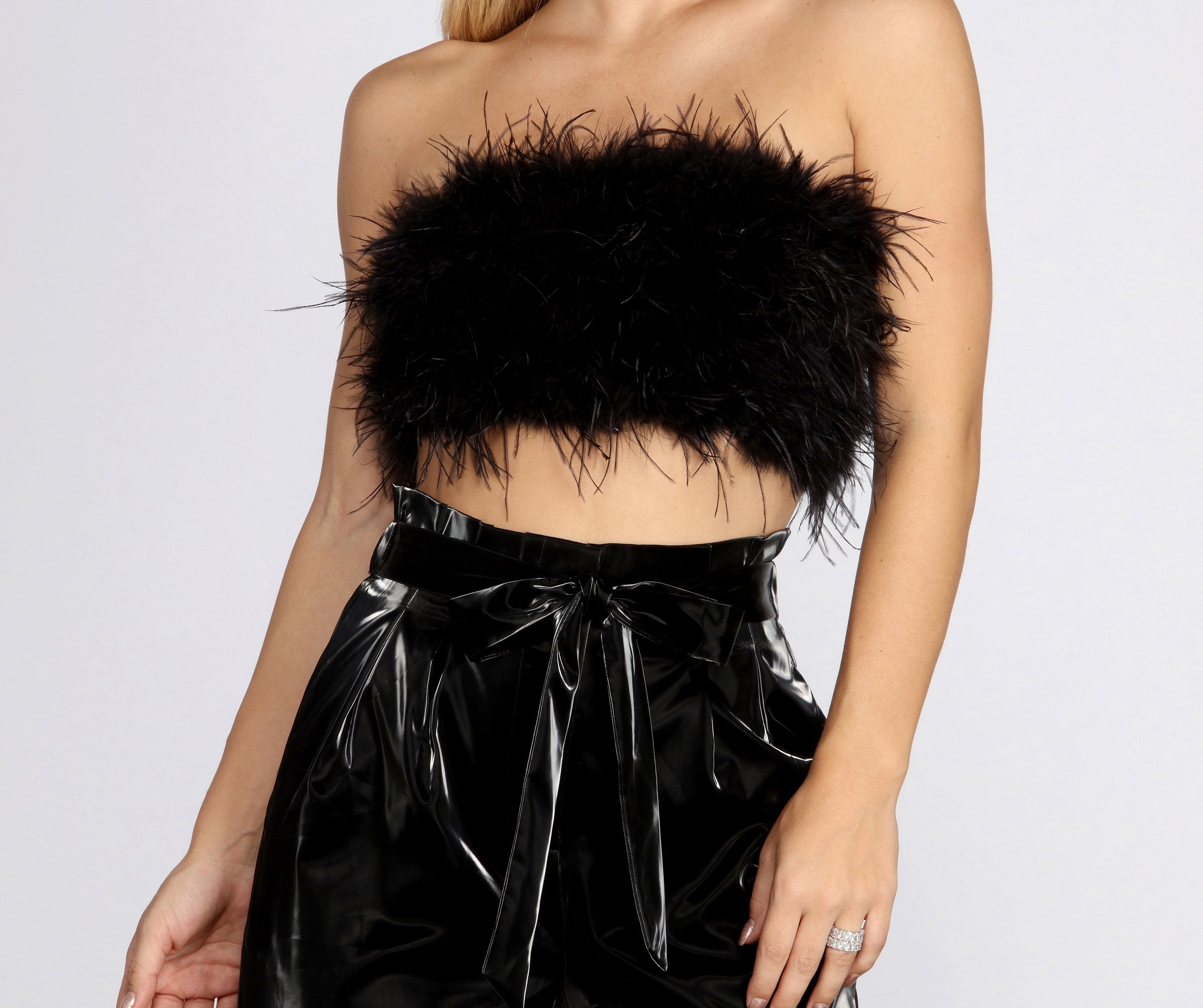 Ruffle Some Feathers Tube Top - Lady Occasions