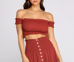 Dreamy Boho Off The Shoulder Gauze Top - Lady Occasions