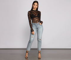 Living For Lace Strappy Back Bodysuit - Lady Occasions