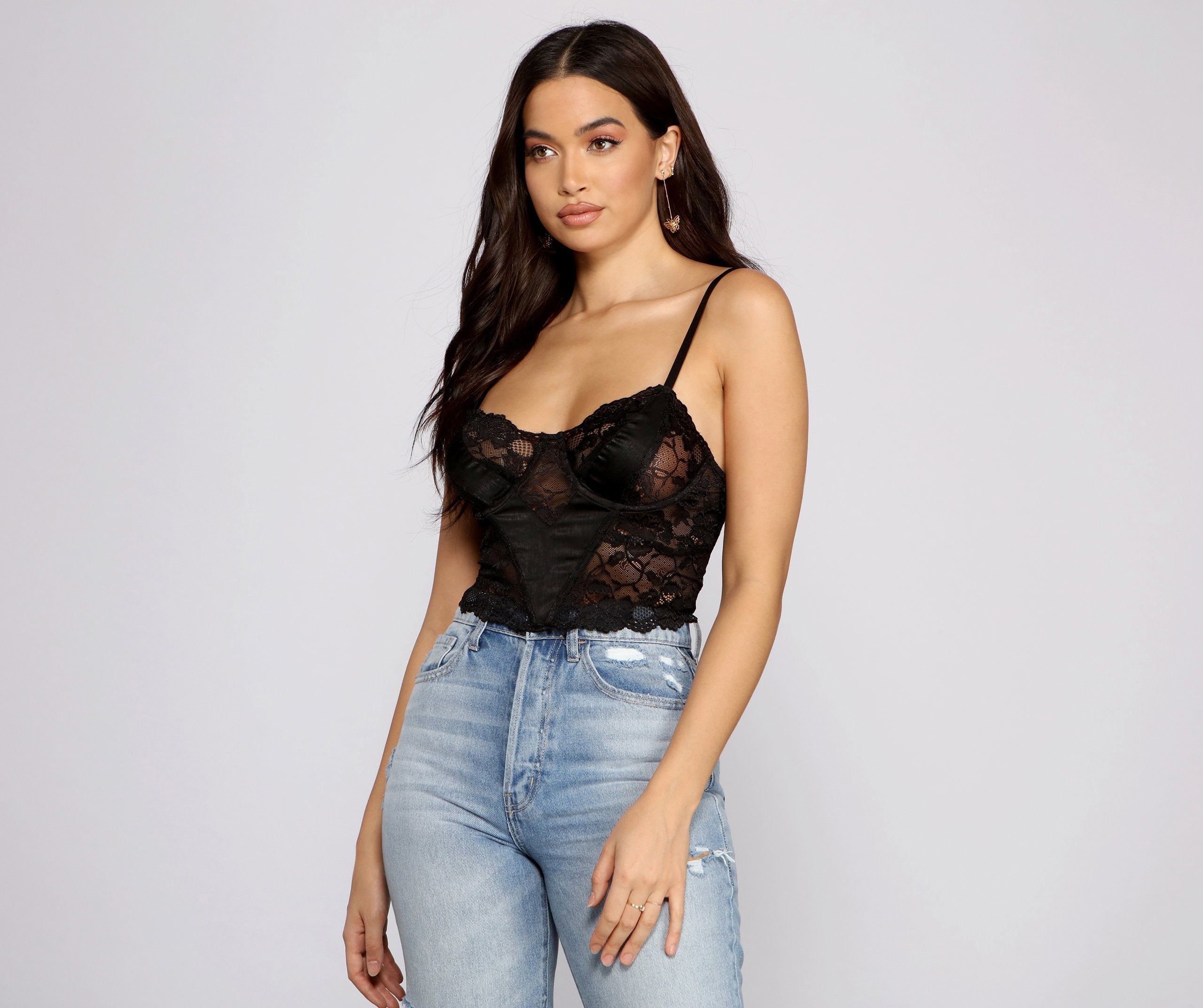 Lace Be Real Crop Top - Lady Occasions