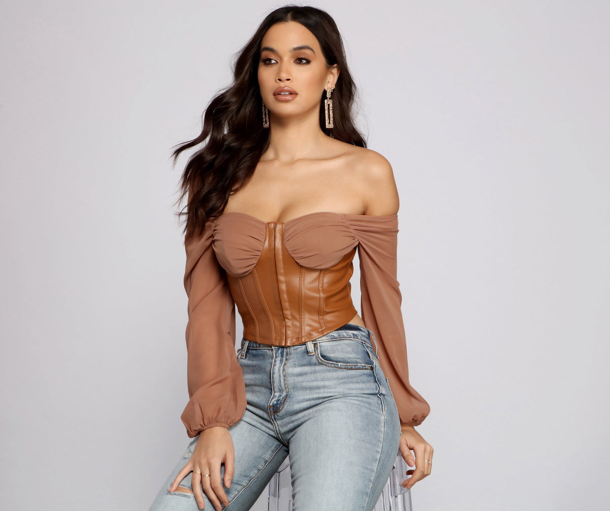 Chic Fashionista Cropped Corset - Lady Occasions