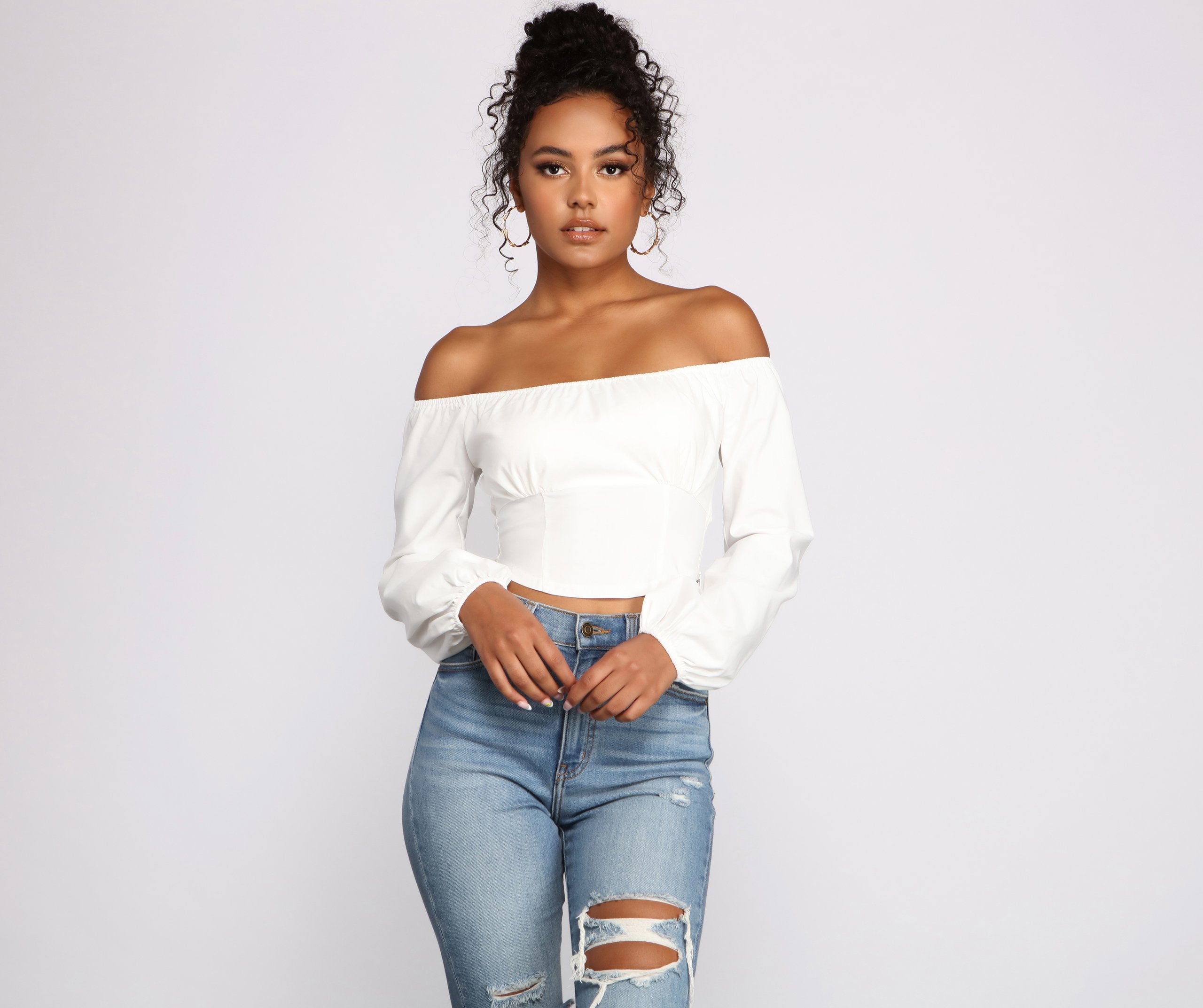 Chic Trends Cropped Corset Top - Lady Occasions