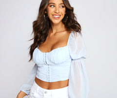 Trendy Moment Ruched Corset Top - Lady Occasions