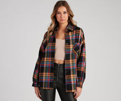 Autumn Colors Plaid Shirt - Lady Occasions