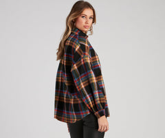 Autumn Colors Plaid Shirt - Lady Occasions