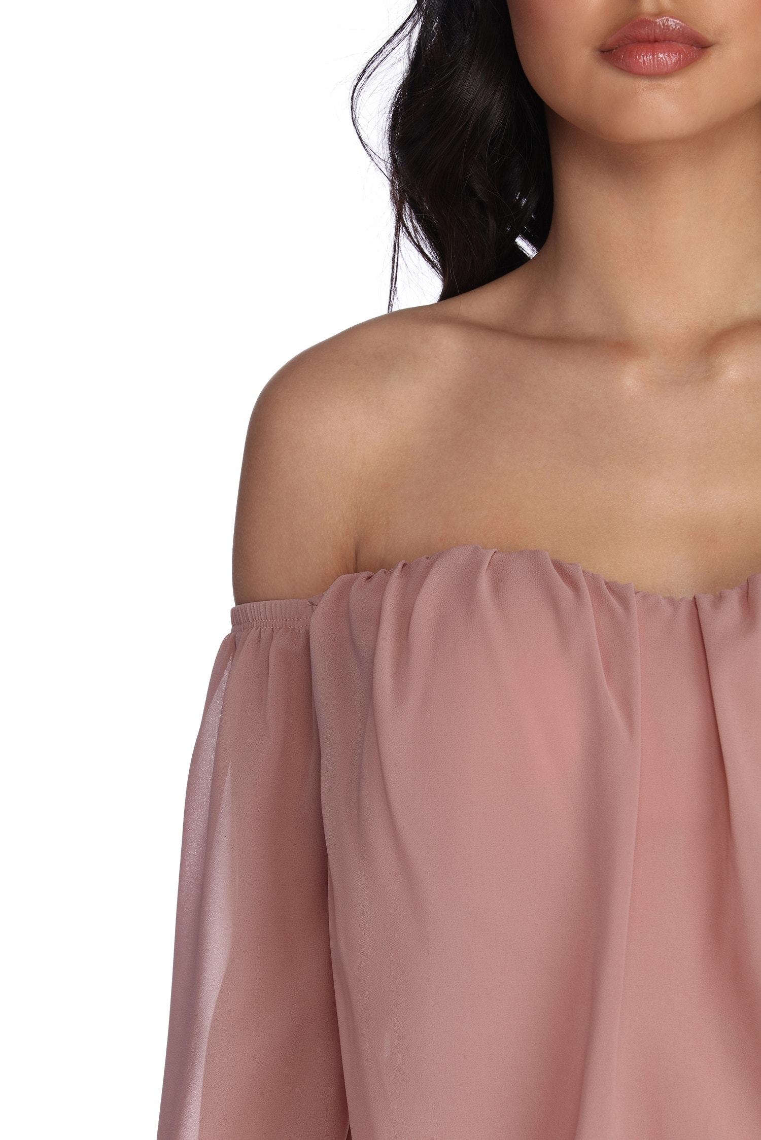 Feelin' Bubbly Chiffon Top - Lady Occasions