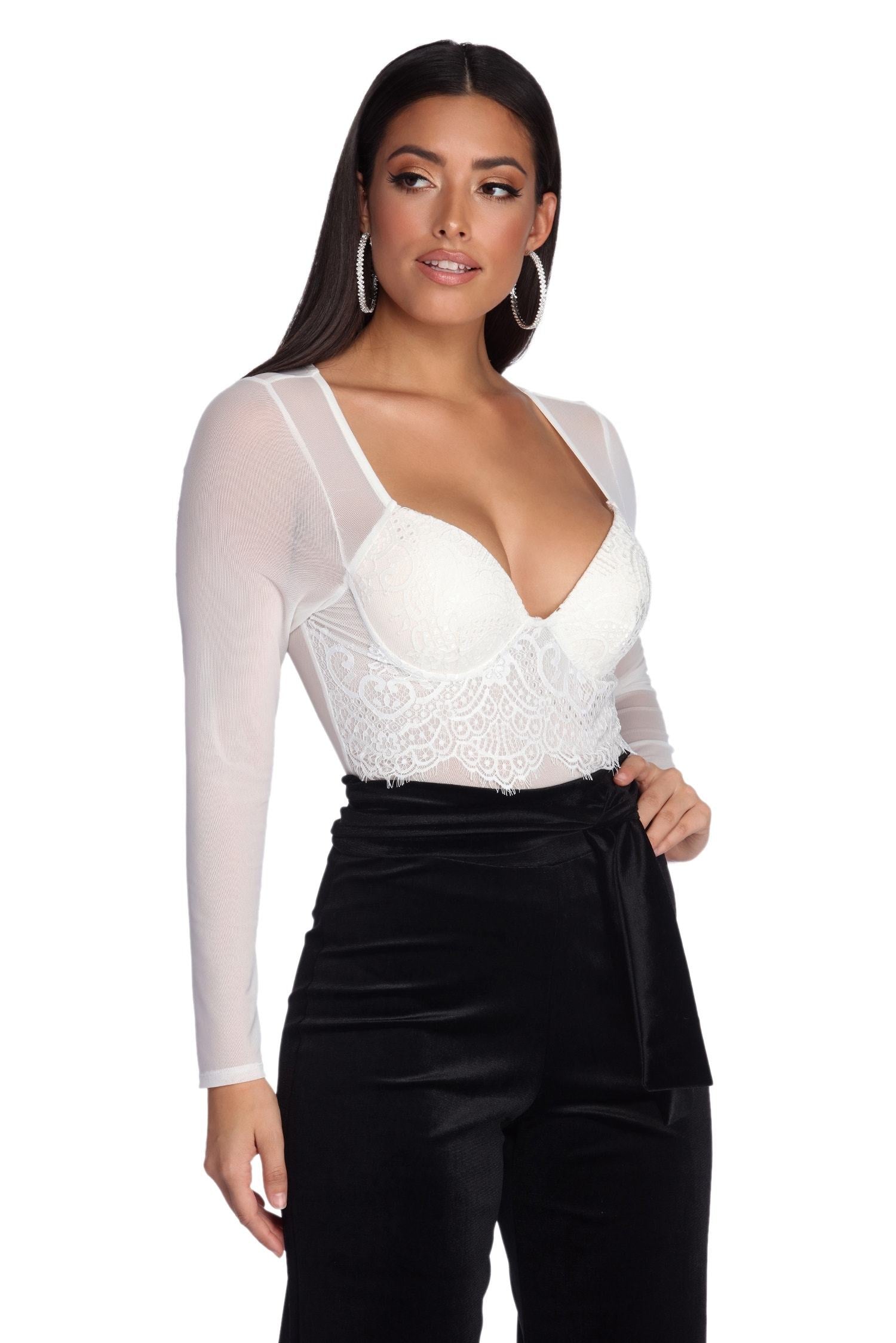 What An Angel Bustier Bodysuit - Lady Occasions