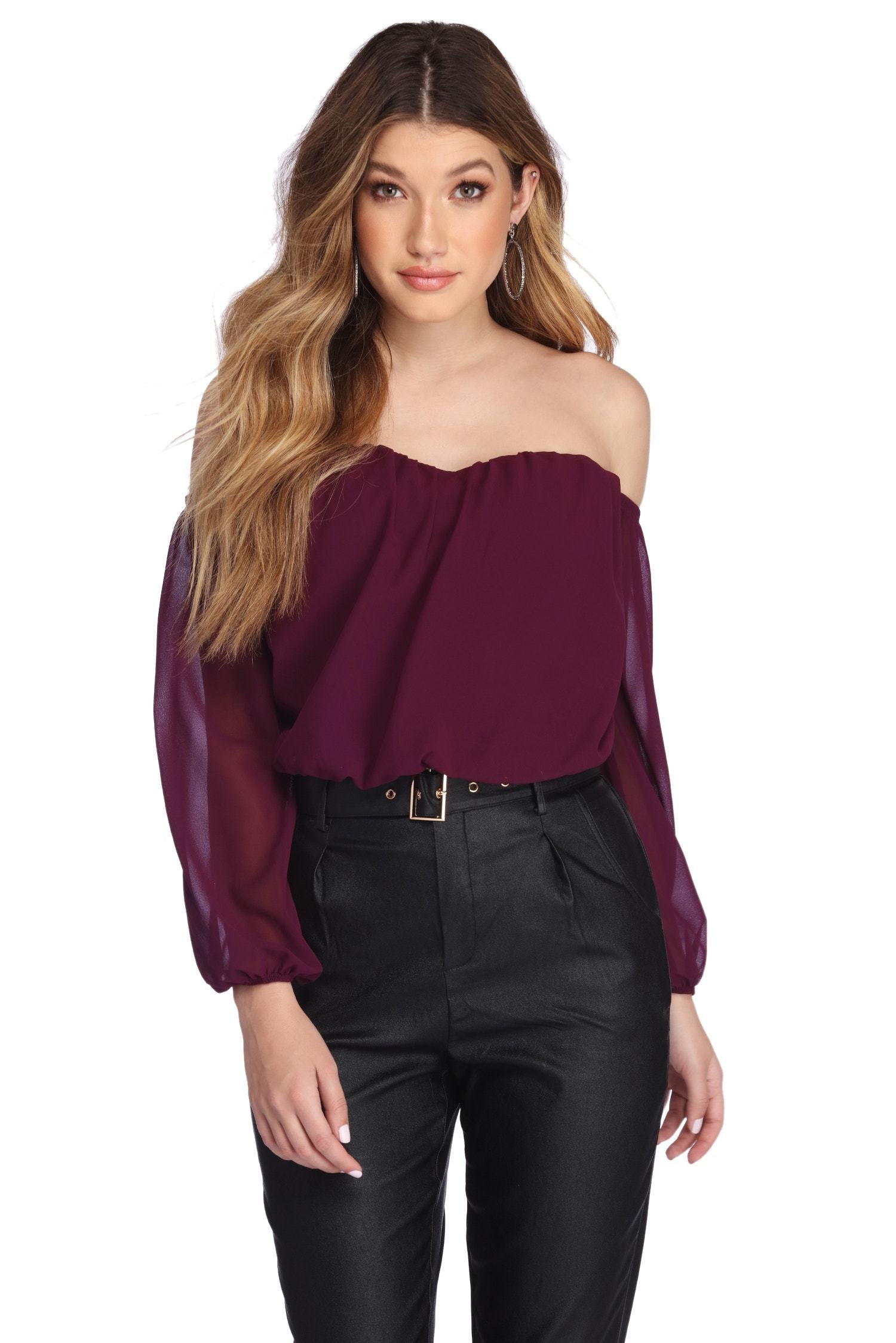 Feelin' Bubbly Chiffon Top - Lady Occasions