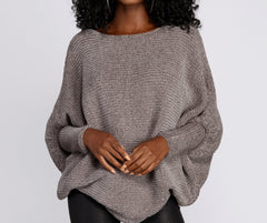 Boat Neck Chenille Pullover Sweater - Lady Occasions