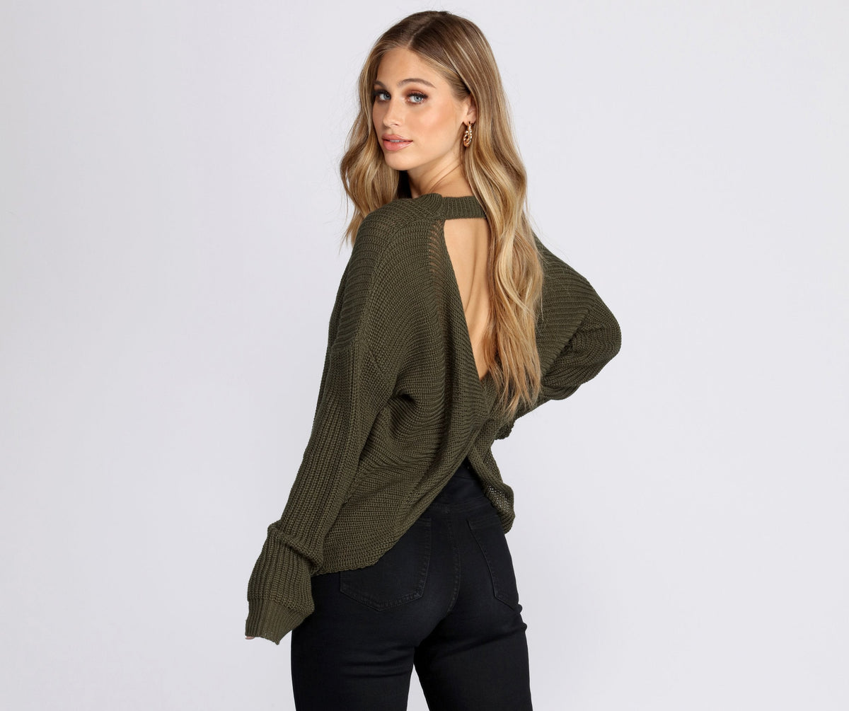 Knot Thinking About You Sweater - Lady Occasions