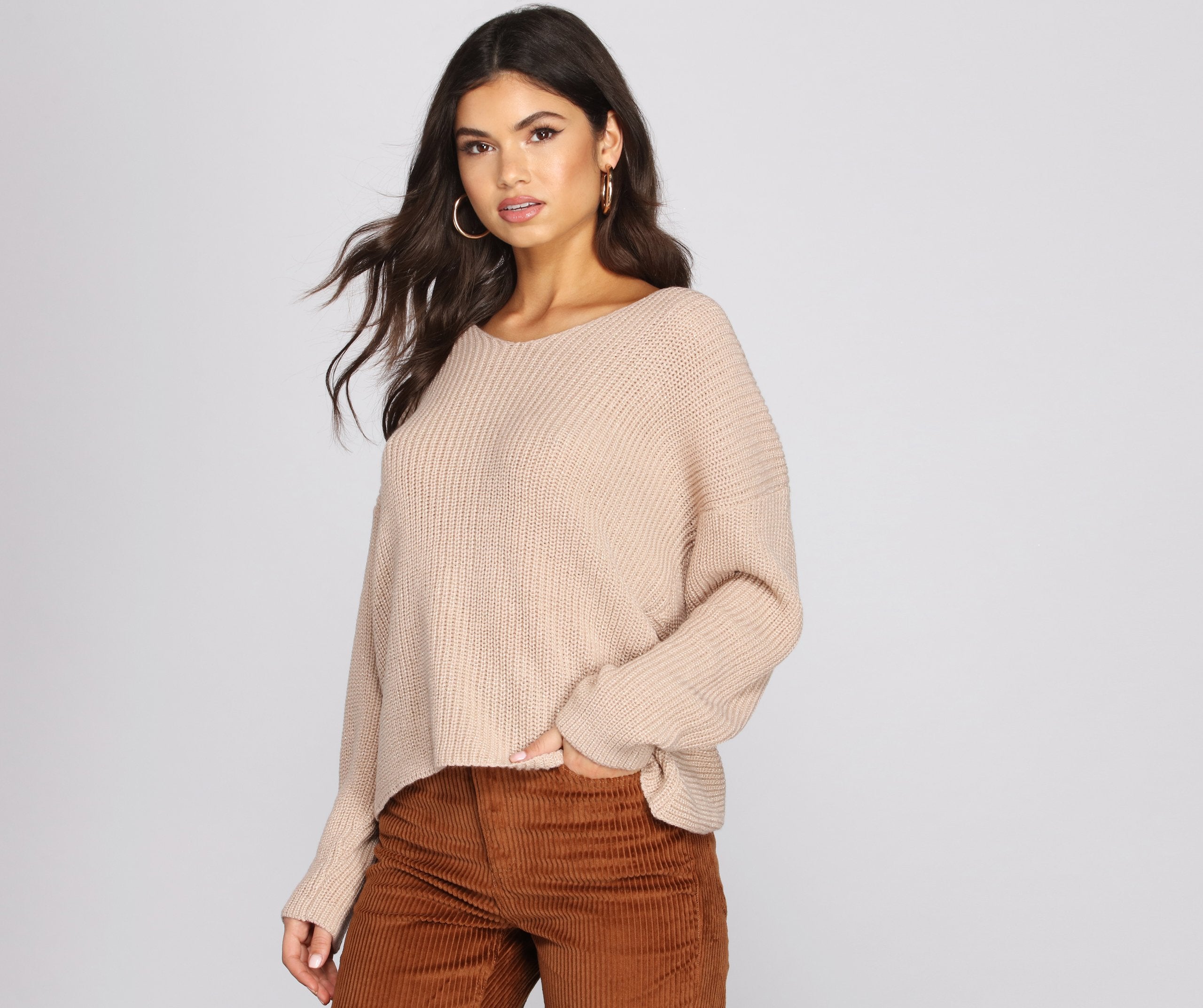 Knot So Innocent Knit Sweater - Lady Occasions