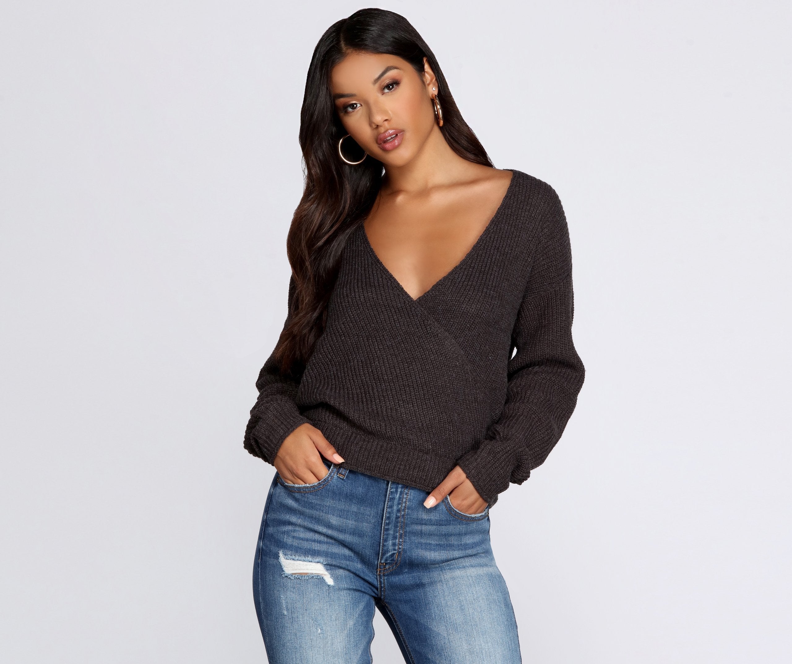 Pull In Closer Wrap Sweater - Lady Occasions