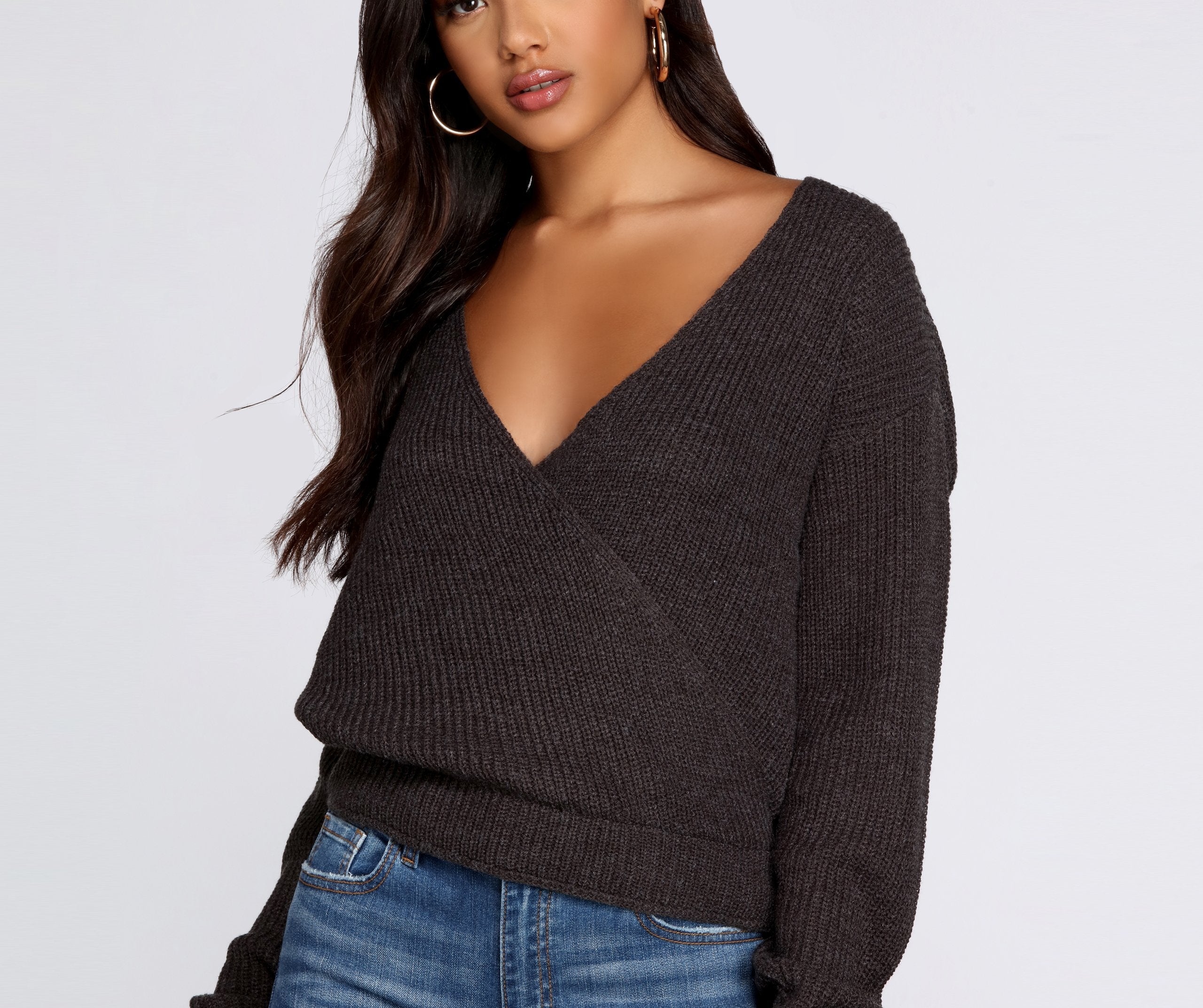 Pull In Closer Wrap Sweater - Lady Occasions