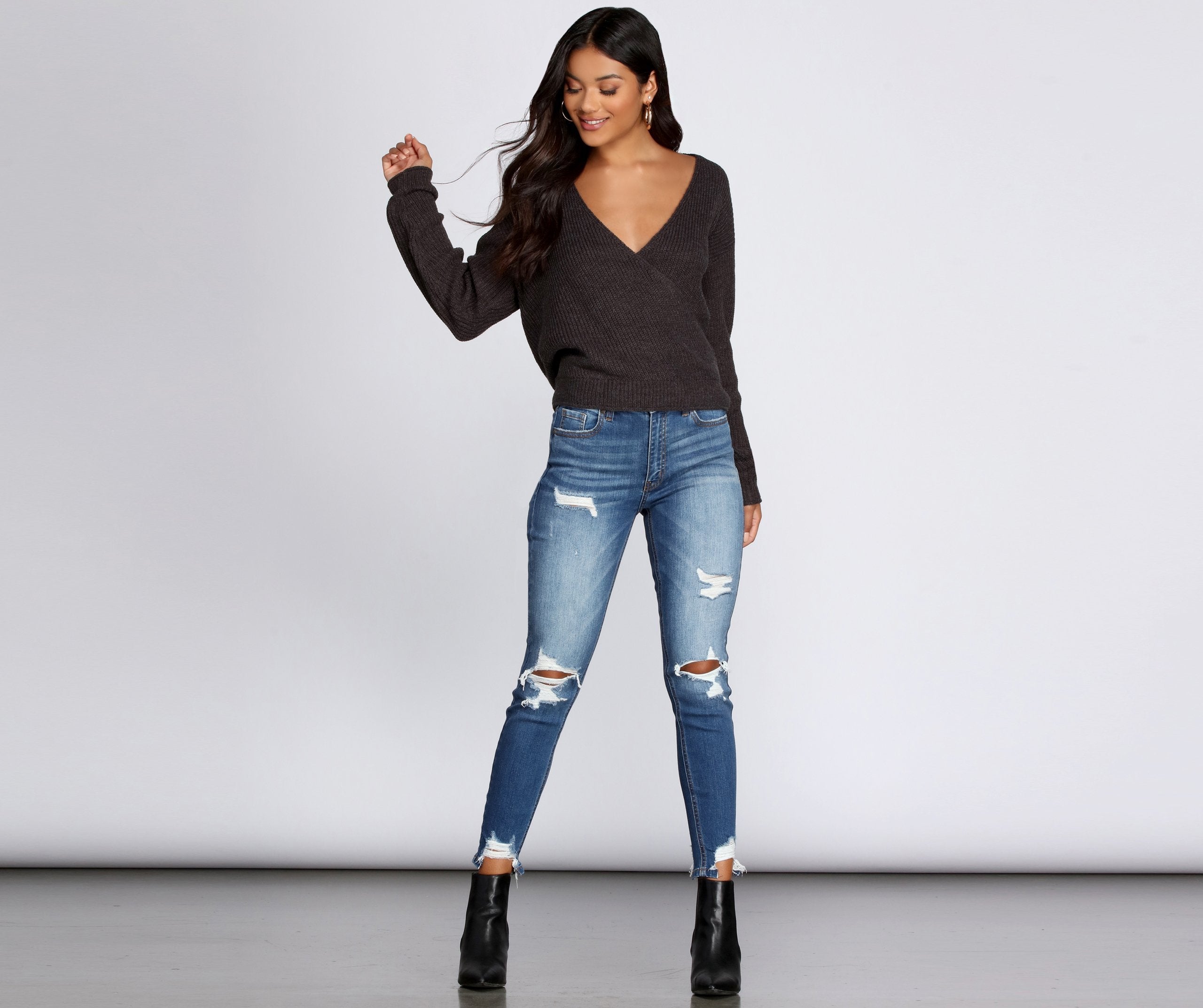 Pull In Closer Wrap Sweater - Lady Occasions