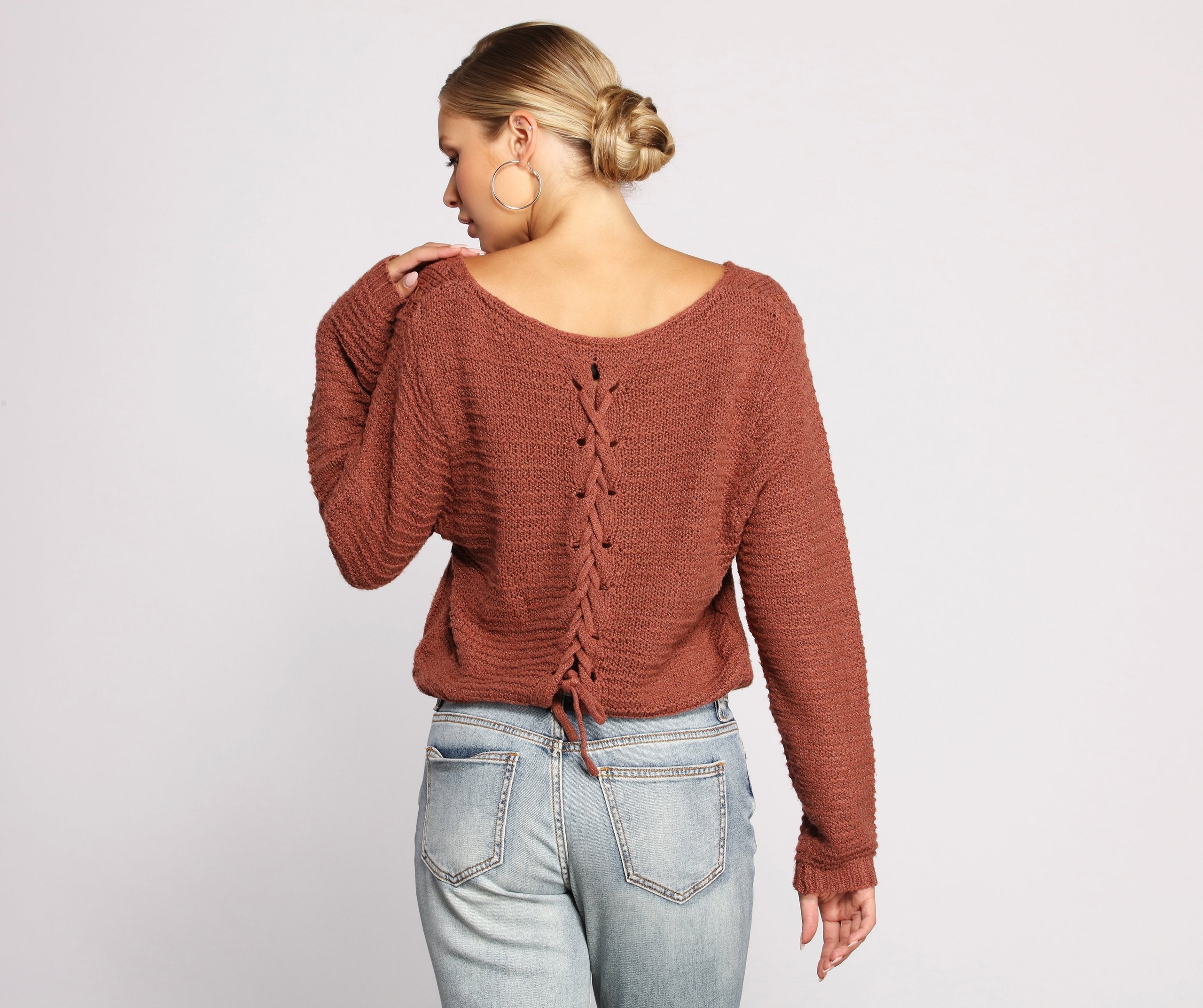 Cozy Chic Cable Knit Lattice Sweater - Lady Occasions