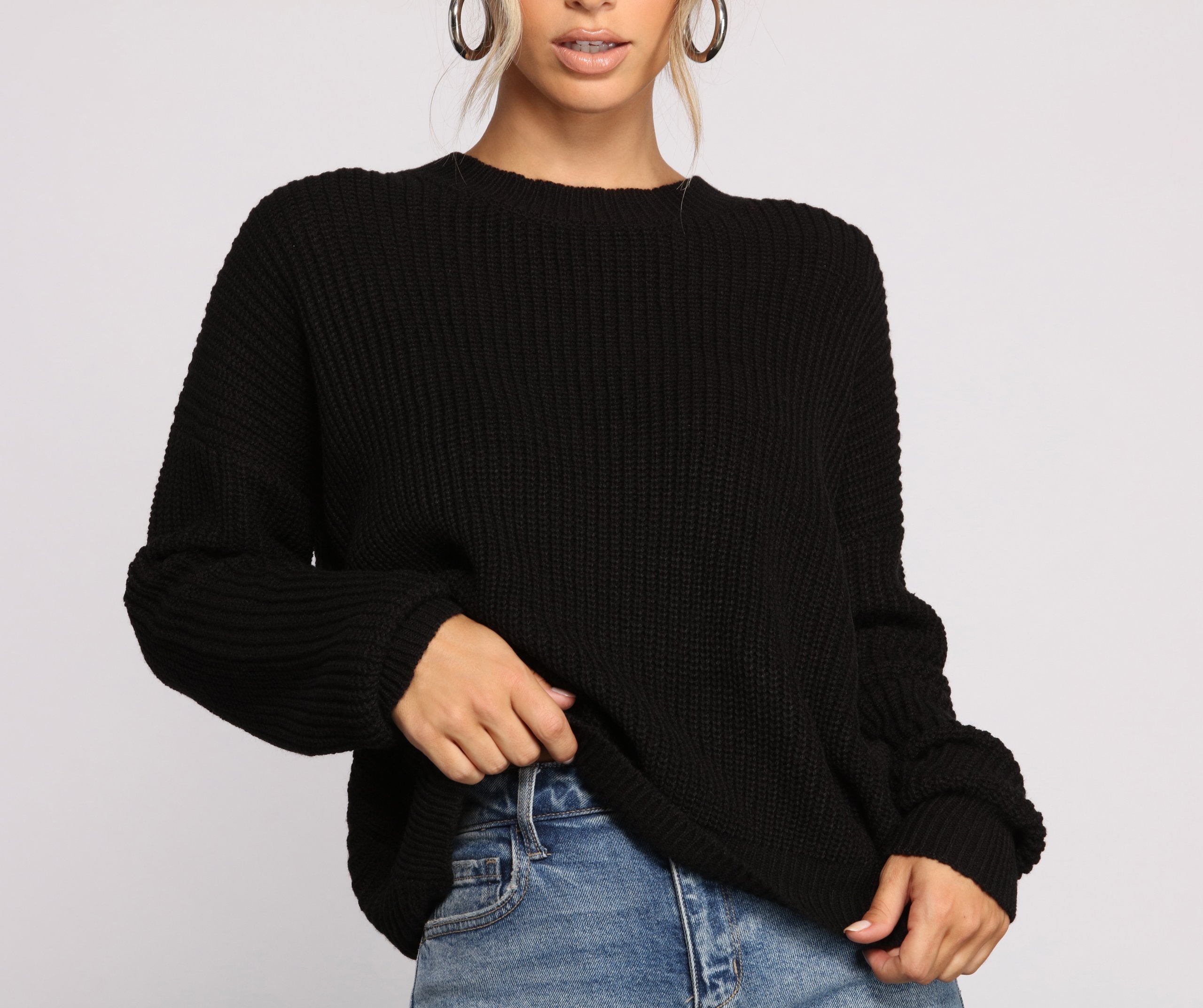 Twist and Stun Open Back Sweater - Lady Occasions