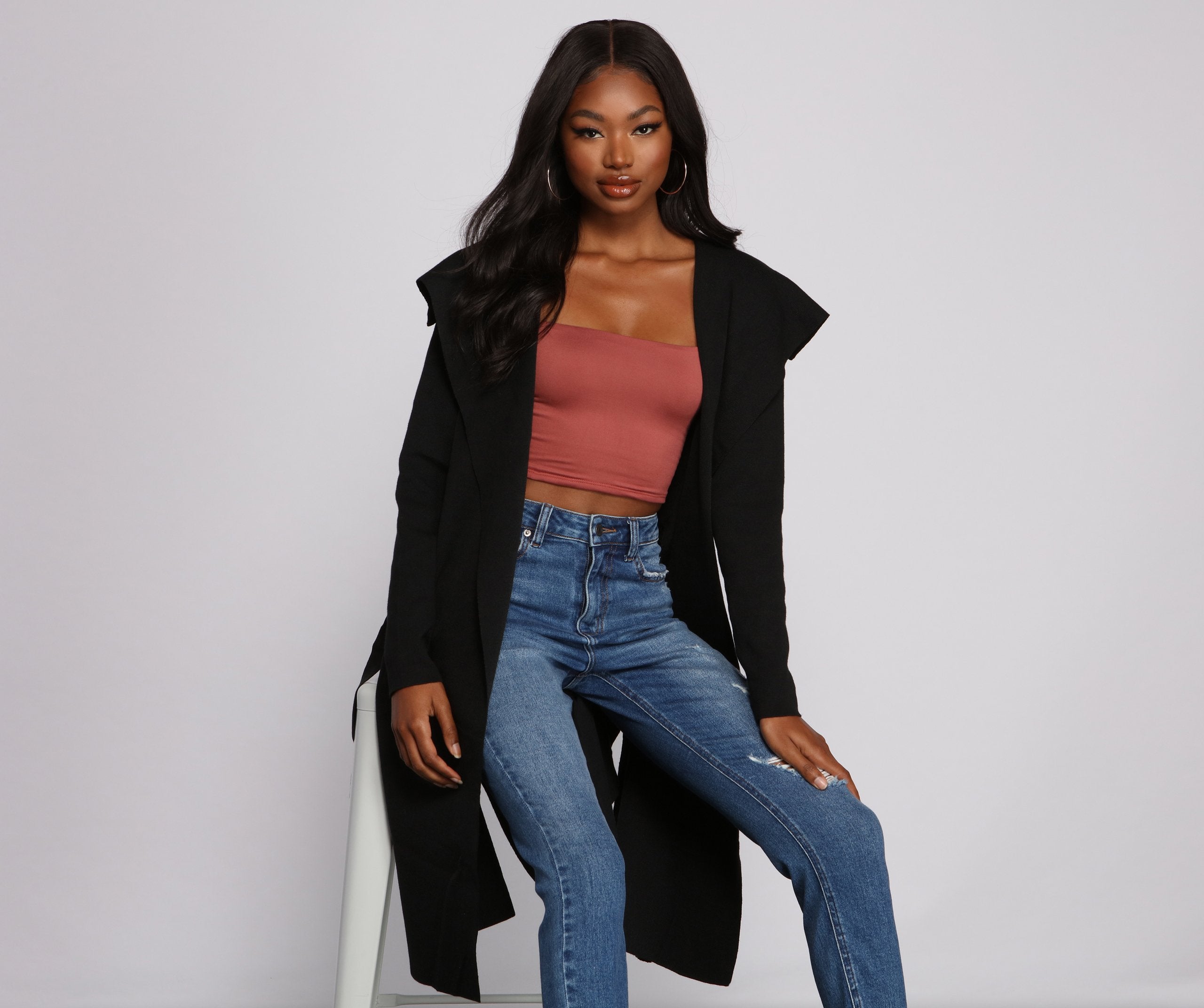 Trend Alert Tie Waist Trench Duster - Lady Occasions