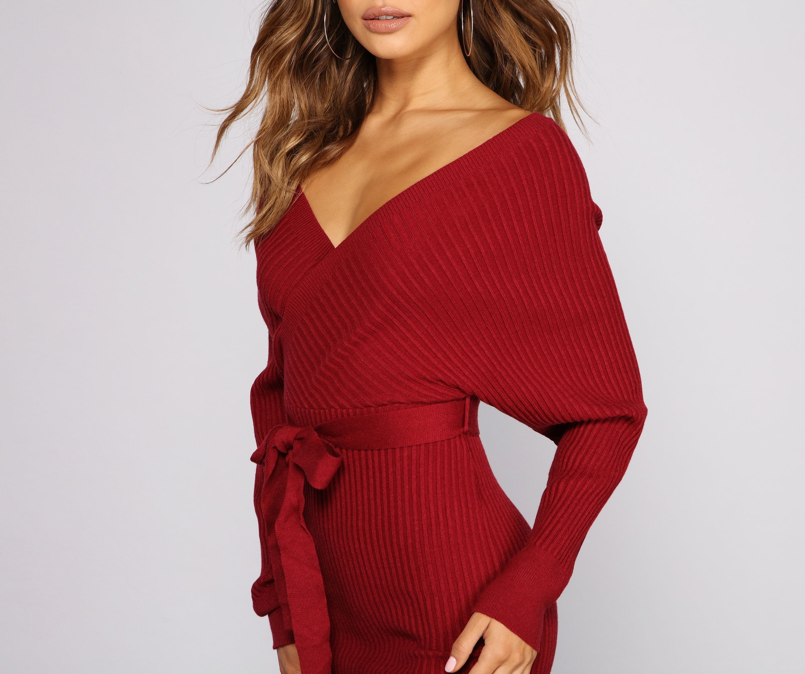 Keeping Knit Casual Ribbed Mini Dress - Lady Occasions