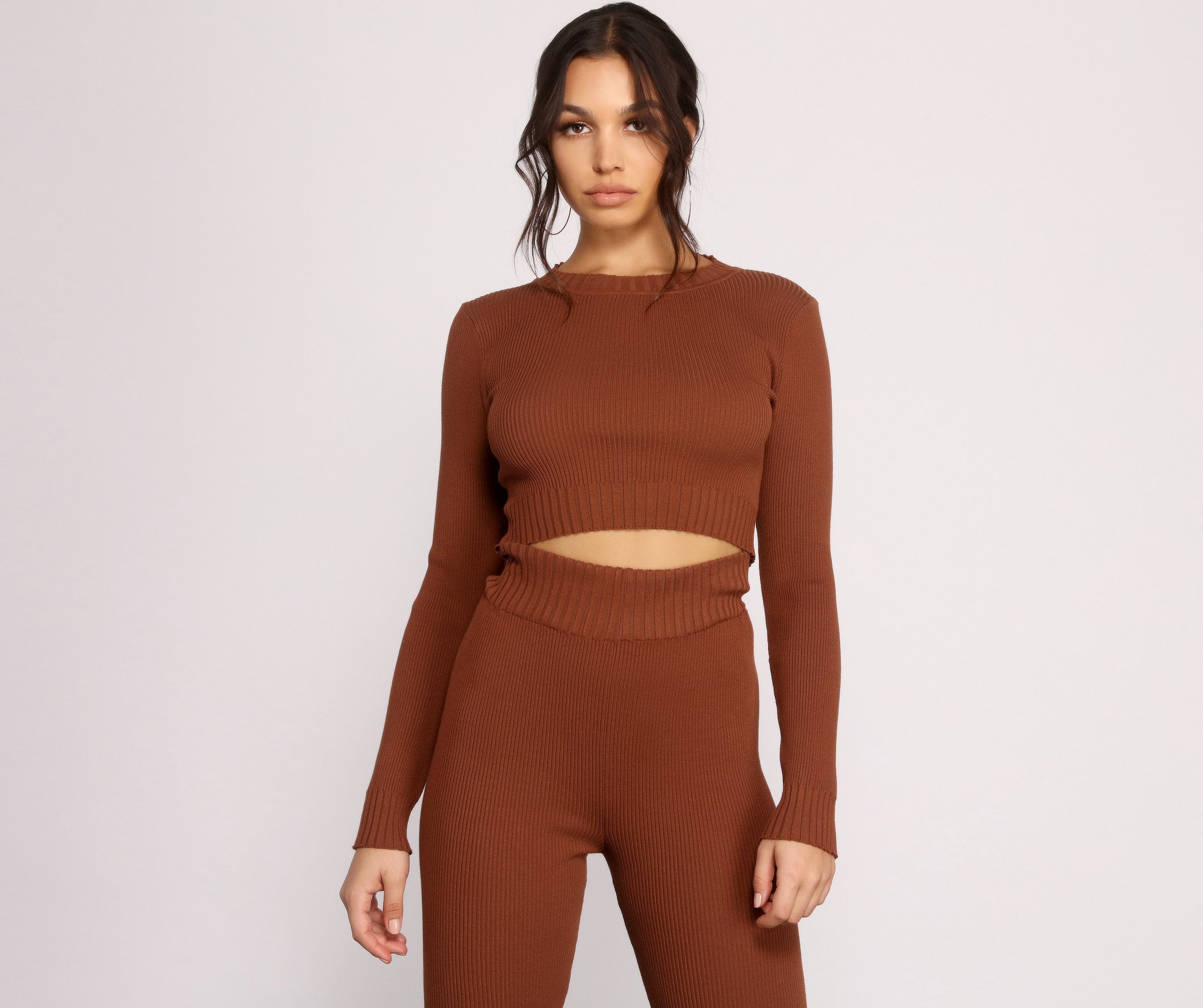Cuddle Up Cozy Crop Top - Lady Occasions