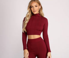 Basic Ribbed Open Back Crop Top - Lady Occasions