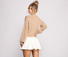 Ever So Chic Knit Sweater - Lady Occasions