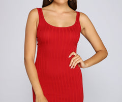 Taking the Plunge Scoop Neck Midi Dress - Lady Occasions