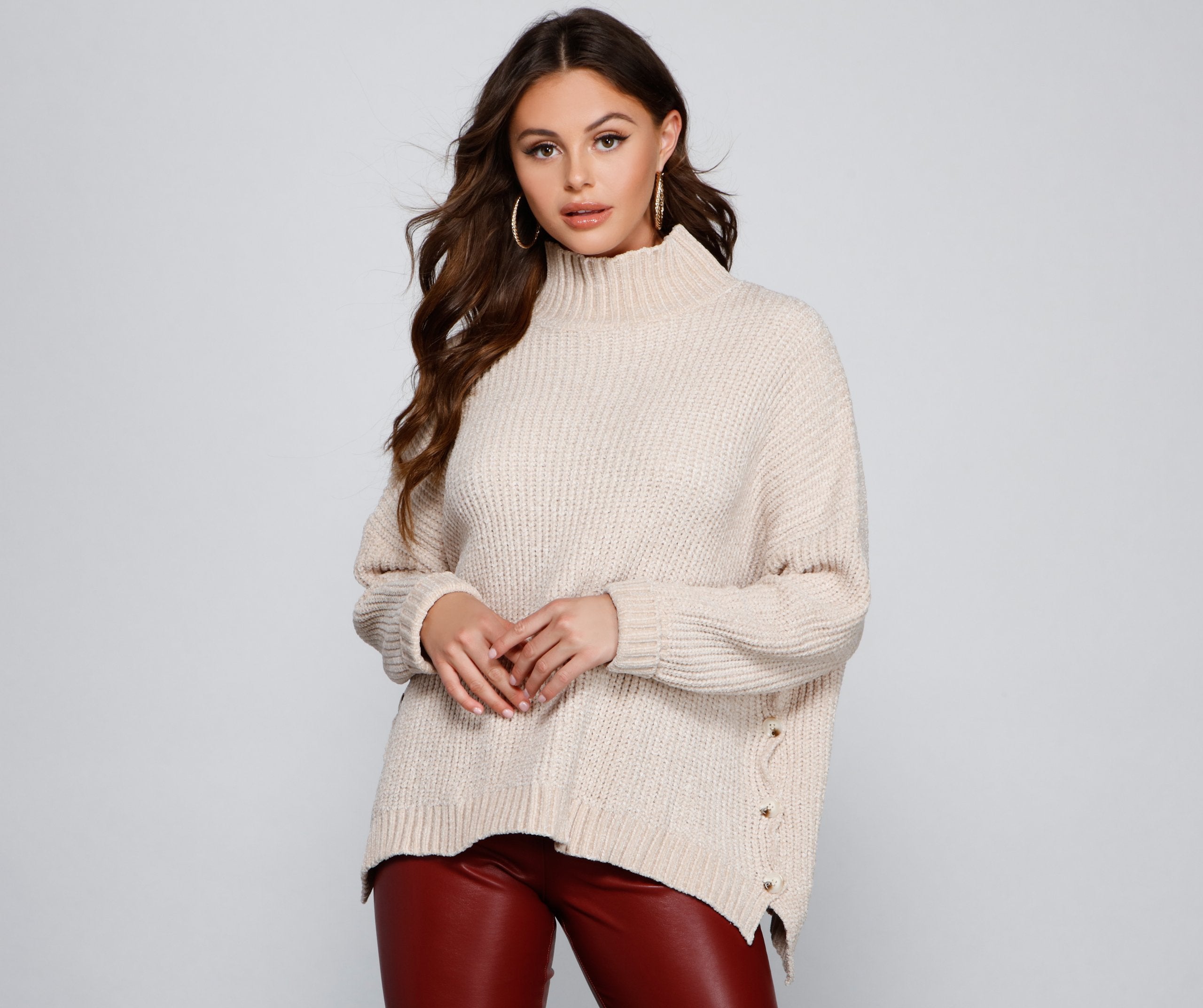 Casual And Cozy Chenille Sweater - Lady Occasions